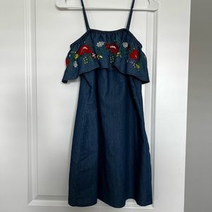 Cisono Dress - Jean / flowers - Size S